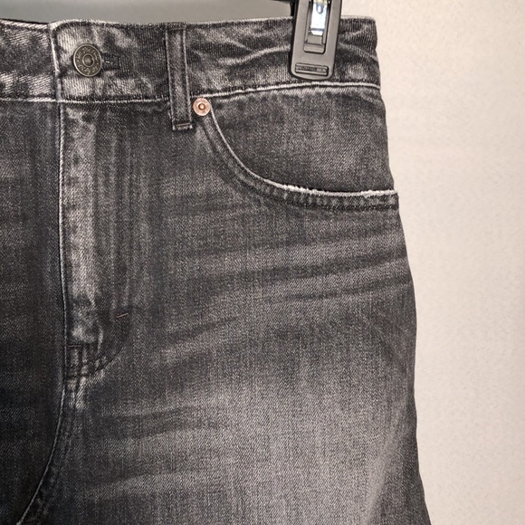 🔥Free people black denim mini skirt raw fringe hem - Picture 8 of 10